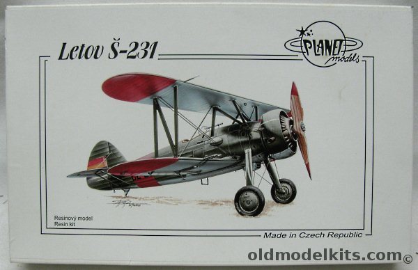 Planet Models 1/48 Letov S-231 - 1937 Spanish Civil War Republican Air Force or Flight Regiment No.2 Czechoslovakian Air Force 1936, 100 plastic model kit